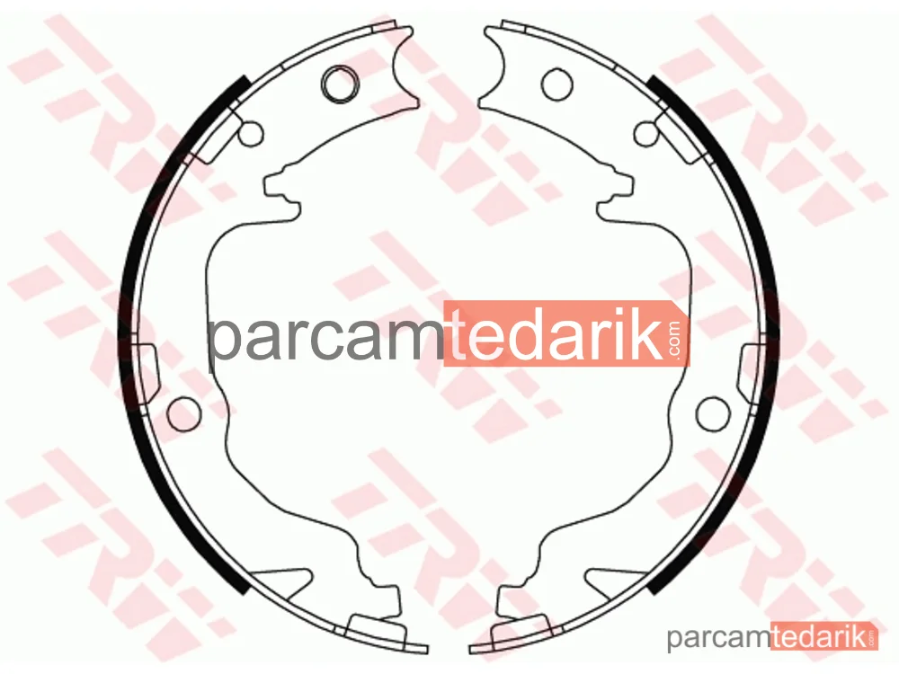 GS8804 | Fren Balatası Pabuçlu Arka Mitsubishi Lancer VII 1.5-1.8 08=>, 1.8 DI-D 10=>, 2.0 DI-D 08=>