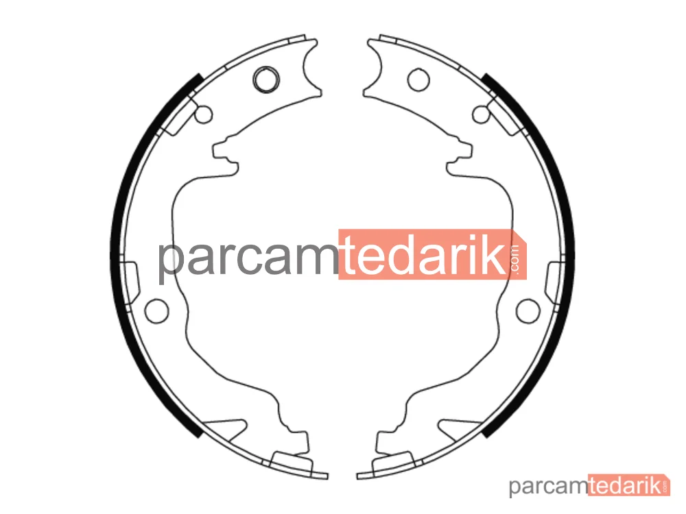 TRW GS8804 | Fren Balatası Pabuçlu Arka Mitsubishi Lancer VII 1.5-1.8 08=>, 1.8 DI-D 10=>, 2.0 DI-D 08=>