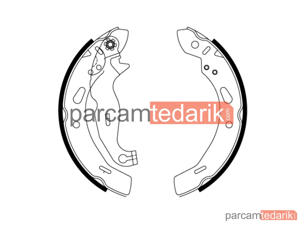 GS8814 | Arka Pabuçlu Kampana Balata Ford Fiesta 08/