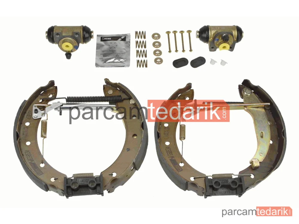GSK1058 | Fren Balatası Pabuçlu KİT Arka GS8534 + BWA129 (2ADET) + Aksesuar ILE Beraber Renault Clio II 1.2 98=>, 1.2 16V 01=>, 1.4-16 98-05, 1.4 16V 99-08, 1.6 16V 98=>, 2.0 16V 00=>, 1.5 DCİ 01=>, 1.9 D 98-05, Clio SYMBOLI 1.2 16V 02=>, 1.4 00=>, 1.4 16V 00=>, 1.6 16V 00-09, 1.5 DCİ 02=>