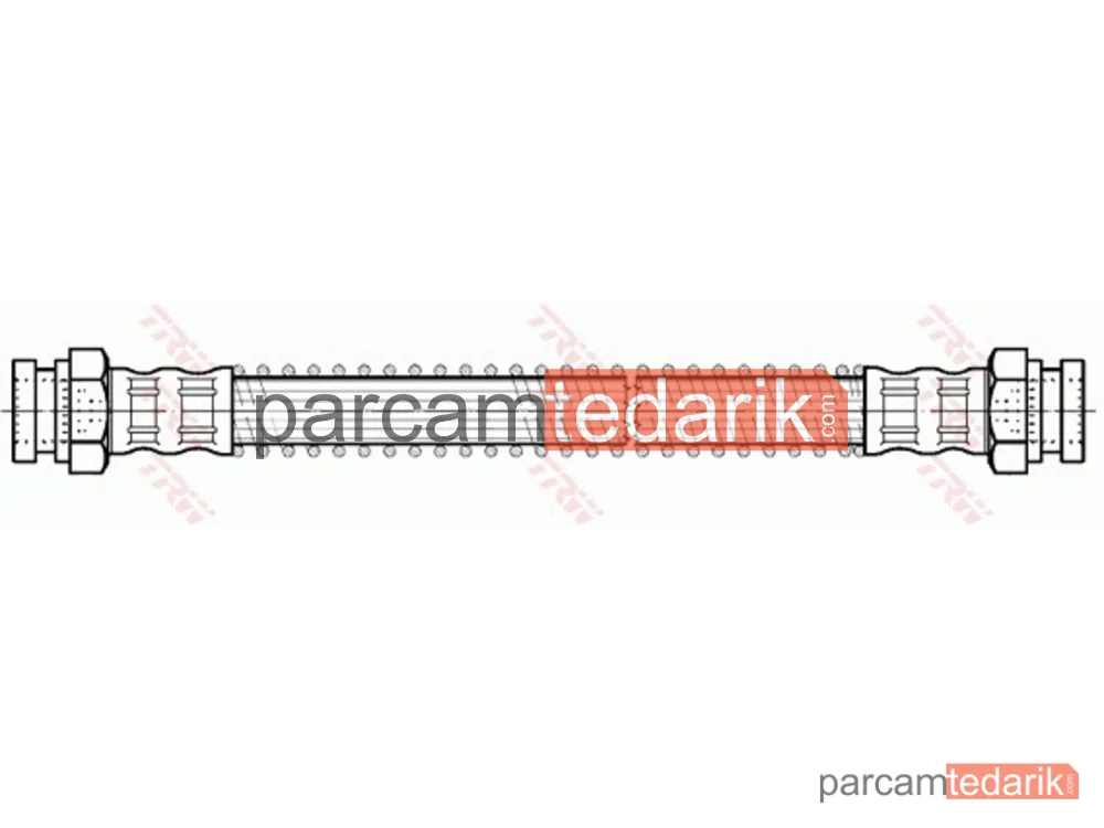 TRW PHA101 | Fren Hortumu Arka Sağ-Sol Citroen Xsara 1.4 İ 97-05, 1.6-1.8 İ 97-05, 1.6 16V 00-05, 1.8 İ AUT. 97-00, 1.8 İ 6V 97-00, 2.0 16V 98-05, 1.4 HDİ 03-05, 1.5-1.8 D 97-00, 1.9 D 97-00, 1.9 TD 97-00