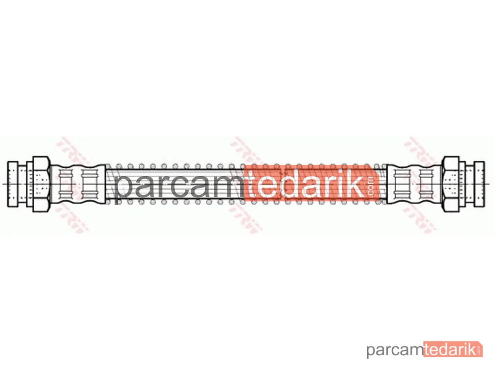 TRW PHA190 | Fren Hortumu Arka Sağ-Sol Citroen C15 1.0 84-97, 1.1 84-96, 1.3 87-88, 1.1 İ 88-96, 1.4 E 87-96, 1.4 87-96, 1.4 İ 91-96, 1.8 D 86-00, 1.9 D 00-05