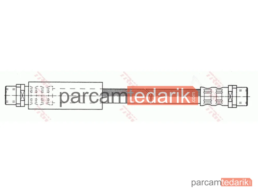 TRW PHA289 | Fren Hortumu Ön Sağ-Sol Audi A6 1.8 95-97, 1.8 Quattro 95-97, 2.0 94-97, 2.0 16V 94-97, 2.3 94-95, 2.4 95-96, 2.6 94-97, 1.9 TDİ 94-97, 2.5 TDİ 94-97