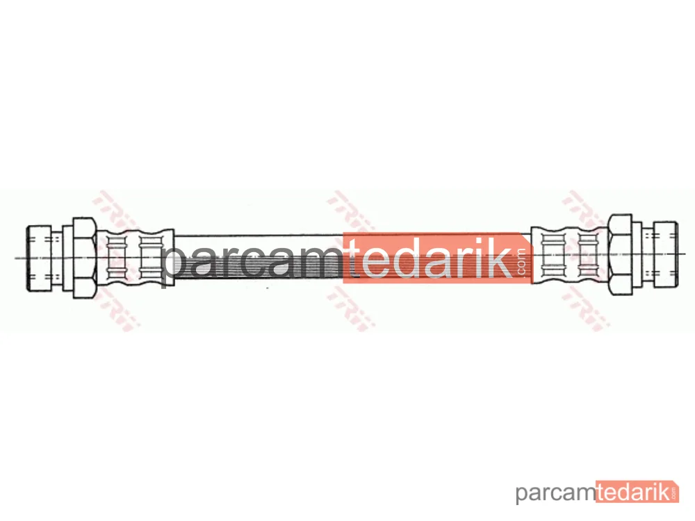 TRW PHA292 | Fren Hortumu Arka Sağ-Sol Volkswagen Golf III 1.4 91-97, 1.6 92-97, 1.8 91-97, 2.0 91-97, 1.9 D 91-97, 1.9 TDİ 93-97