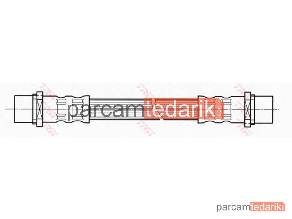 TRW PHA421 | Fren Hortumu Arka Sağ-Sol Opel Corsa C 1.0-1.2-1.4-1.8 00-09, 1.3 CDTİ 03-09, 1.7 Dİ 00-09, 1.7 DTİ 00-09, 1.7 CDTİ 03-09