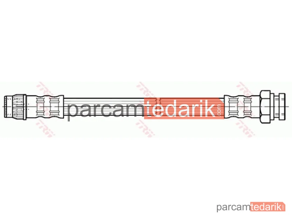 TRW PHA422 | Fren Hortumu Arka Sağ-Sol Citroen C2 1.1 03-12, 1.4 03-09, 1.4 16V 05-09, 1.6 03-10, 1.4 HDİ 03-09, 1.6 HDİ 05-09