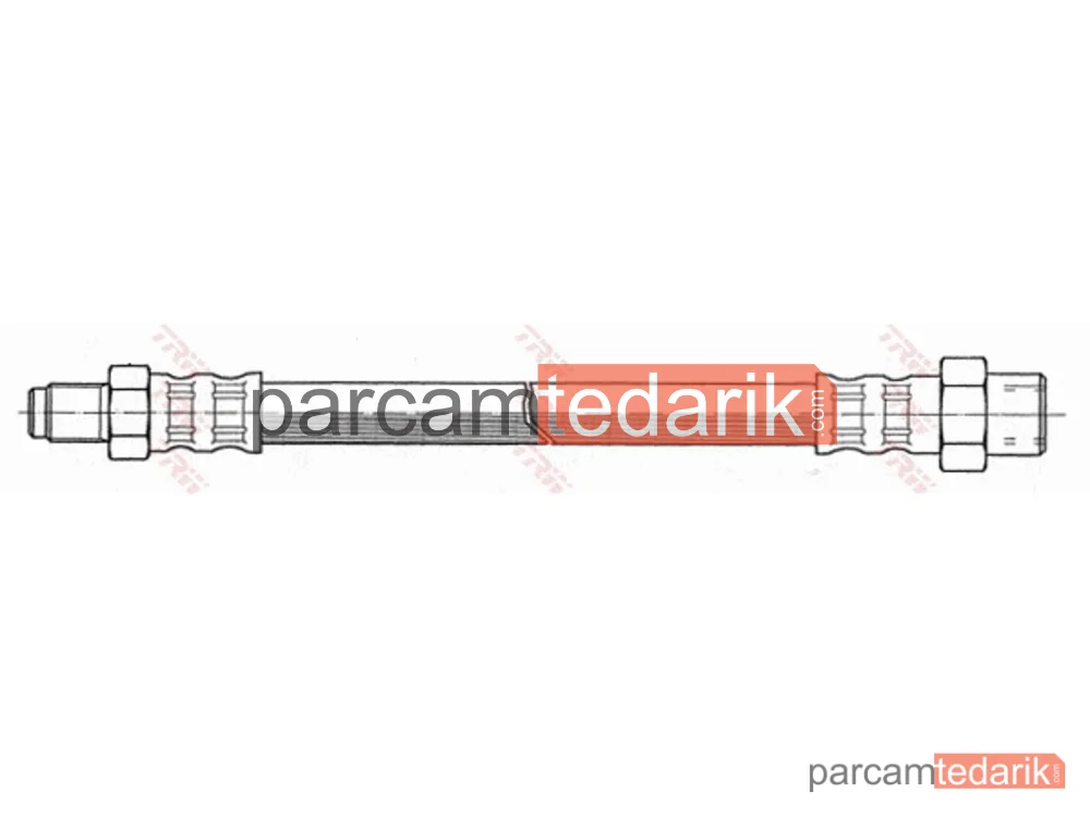 TRW PHB136 | Fren Hortumu Ön Sağ-Sol Mercedes-Benz 190 E 1.8 90-93, 2.0 82-90, E 2.0 82-93, D 2.0 83-93, D 2.5 85-93, 2.6 82-88, TD 2.5 88-93