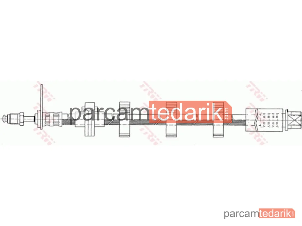 TRW PHB368 | Fren Hortumu Ön Sağ Peugeot 406 1.6 95-04, 1.8 16V 95-04, 1.8 96-04, 2.0 16V 99-04, 2.0 T 96-04, 3.0 V6 00-04, 1.9 D 96-04, 1.9 TD 95-04