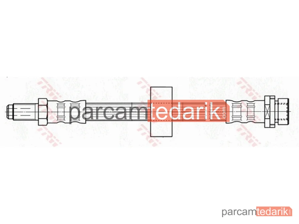 TRW PHB414 | Fren Hortumu Arka Sağ-Sol Ford Mondeo III 1.8-2.0 16V 00-07, 1.8 SCİ 03-07, 2.56 V6 24V 00-07, 3.0 V6 24V 04-07, 2.0 TDCİ 01-07, 2.2 TDCİ 04-07