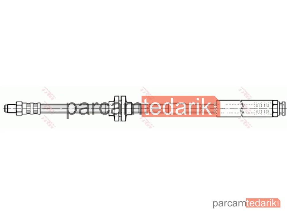 TRW PHB437 | Fren Hortumu Ön Sağ-Sol Fiat Punto 1.2 99-10, 1.2 16V 99-06, 1.4 03-12, 1.8 HGT 99-12, 1.3 JTD 16V 03-12