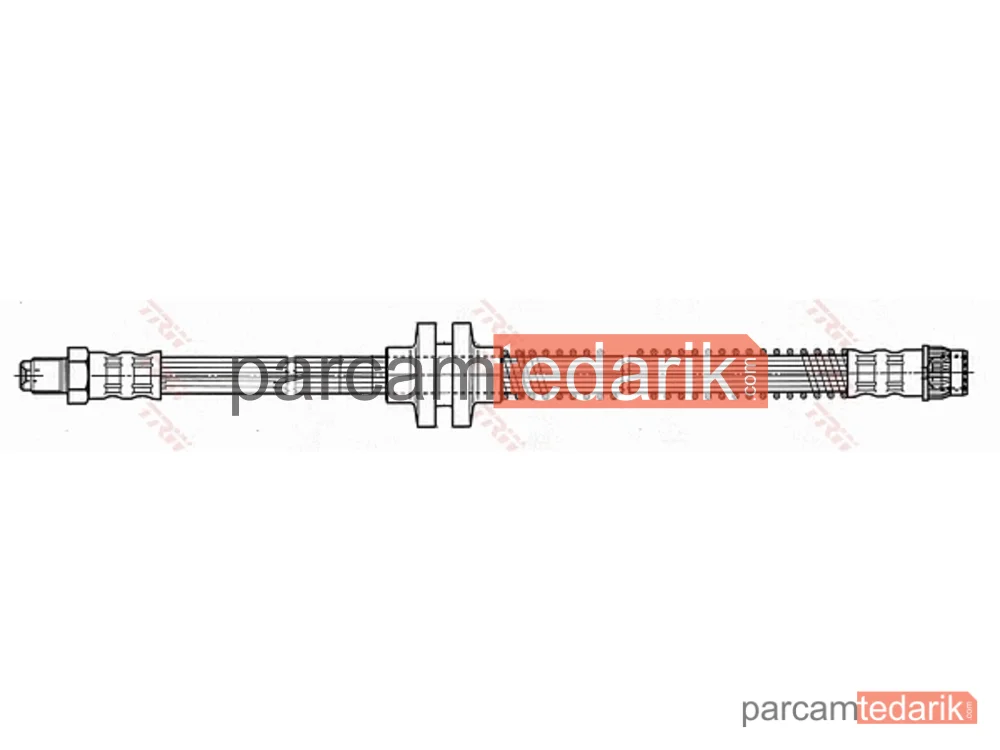 TRW PHB483 | Fren Hortumu Ön Sağ-Sol Renault Megane II 1.4-1.6-2.0 16V 02-08, 1.5 DCİ 02-08, 1.9 DCİ 02-08, Scenic II 1.6 03-06, 2.0 16V T 04-08, 1.5-1.9 DCİ 03-08, GRAND Scenic II 1.6 04-06, 2.0 04-09, 1.5-1.9 DCİ 04-09
