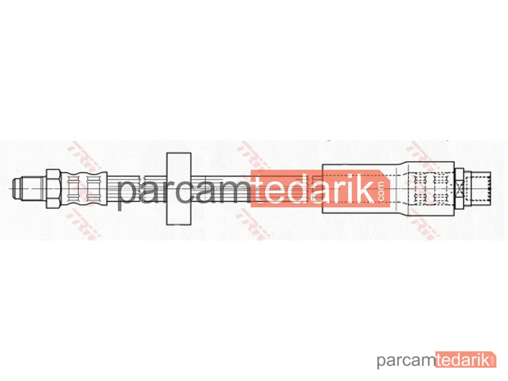 TRW PHB601 | Fren Hortumu Arka AKS, Sağ, Sol Audi: A6 Allroad C