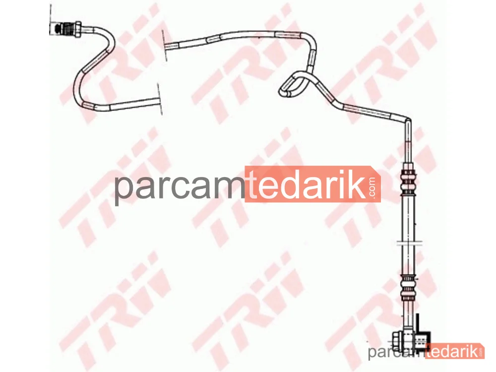TRW PHD942 | Sağ Arka Fren Hortumu (VW Golf 03-06 Polo 15-20 Seat Leon 00-06 Skoda Octavia 01-11)