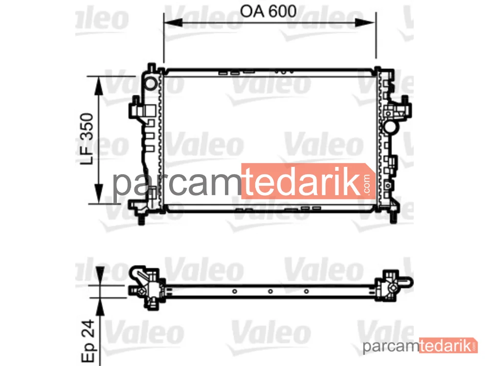 734464 | Su Radyatörü — Opel Combo, Opel Combo Tour, Opel Corsa C