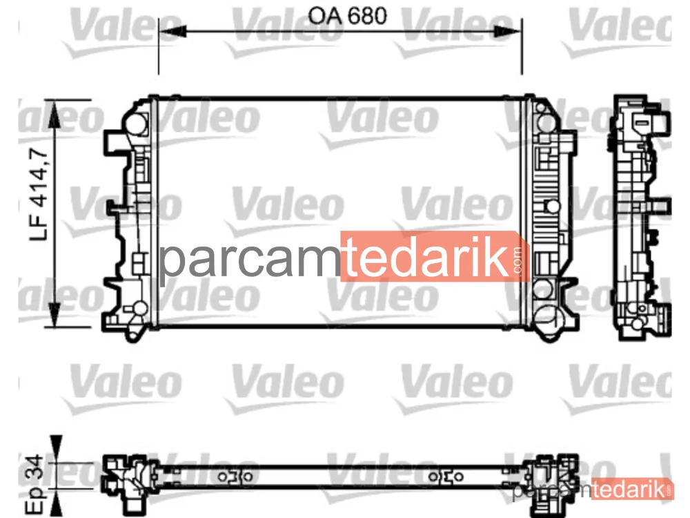 735089 | Su Radyatörü — Mercedes-Benz Sprinter 3,5-t, Mercedes-Benz Sprinter 5-t