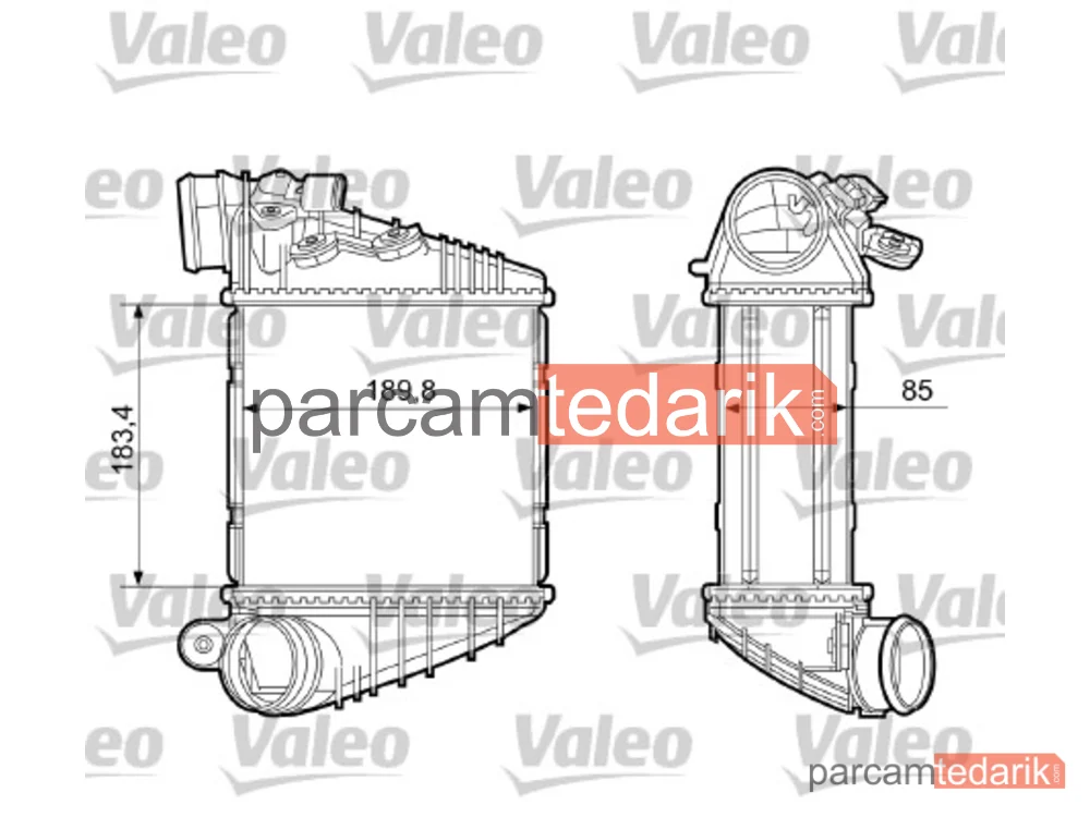 817205 | Turbo Radyatörü — Audi A3, Seat Leon, Seat Toledo II