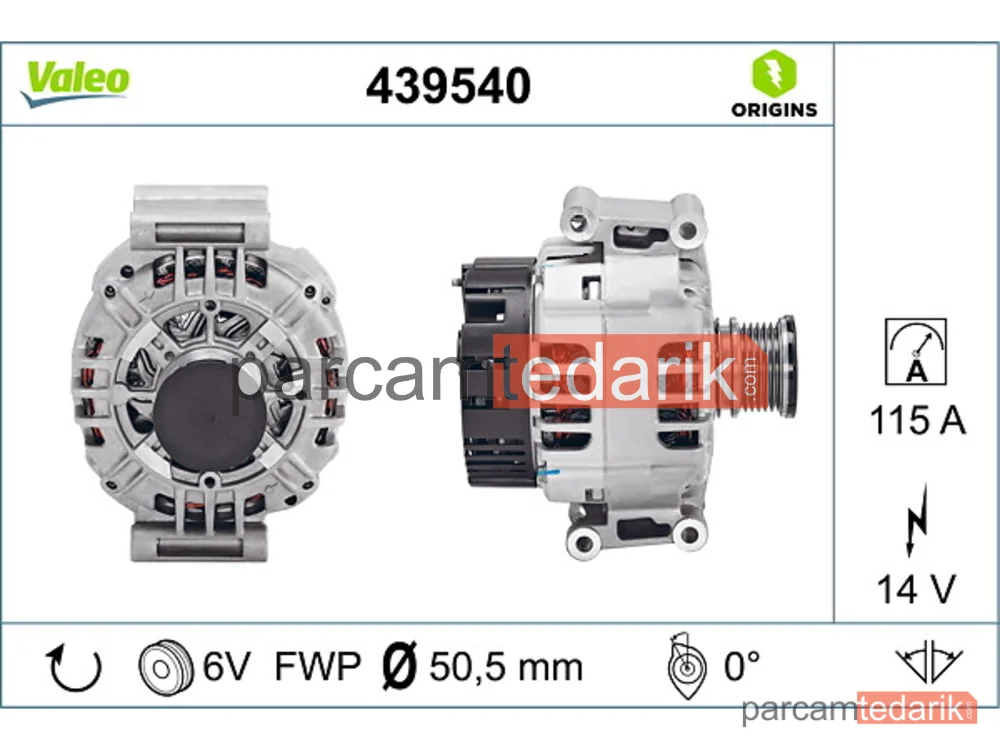 439540 | Alternatör — Mercedes-Benz Sprinter 3-t, Mercedes-Benz Sprinter 4-t