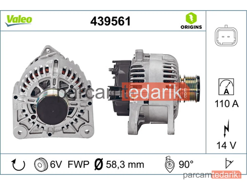 439561 | Alternatör — Renault Megane II, Renault Kangoo Express, Dacia Sandero