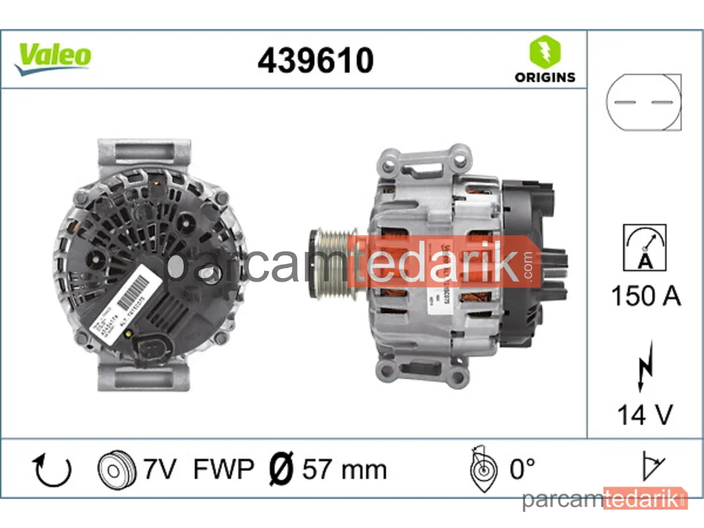 439610 | Alternatör — Mercedes-Benz C-Serisi T-Model, Mercedes-Benz C-Serisi