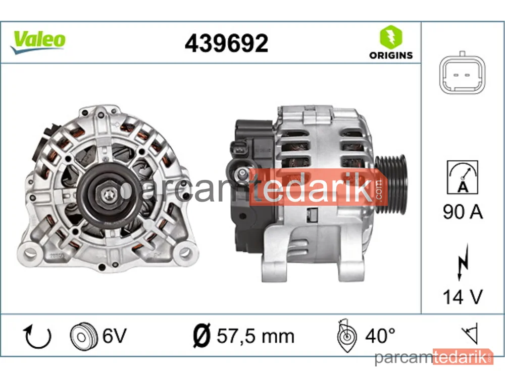 439692 | Alternatör — Peugeot 206, Citroen Xsara Picasso