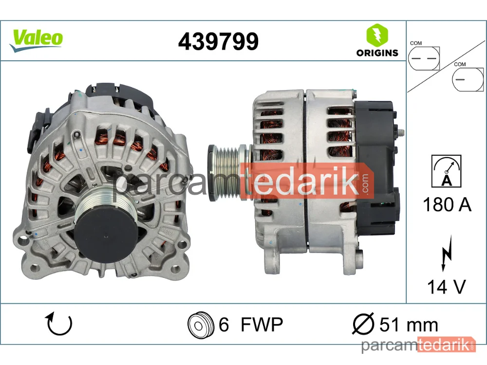 439799 | Alternatör — Audi A4 B8, Audi A5 Cabrio, Audi A6 C7