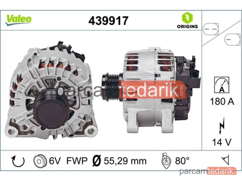 439917 | Alternatör — Volvo S60 II, Volvo S80 II, Volvo V40 Cross Country