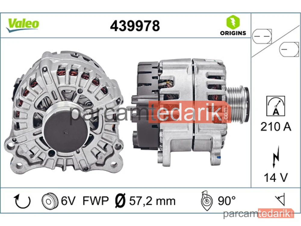 439978 | Alternatör — Audi Q7, VW Touareg