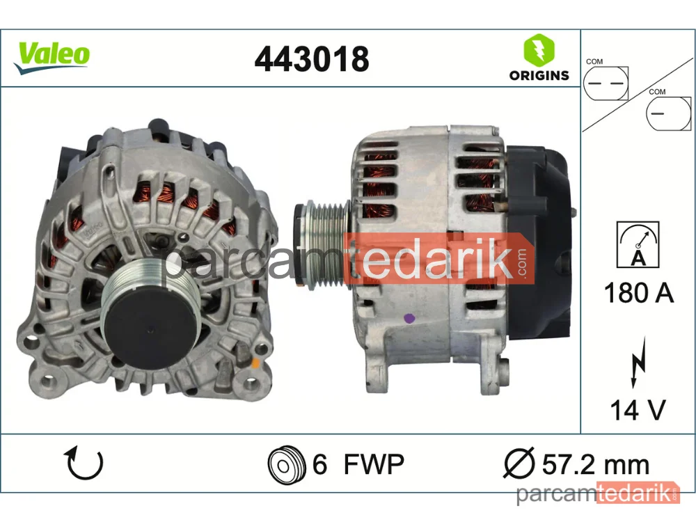 443018 | Alternatör — VW Amarok