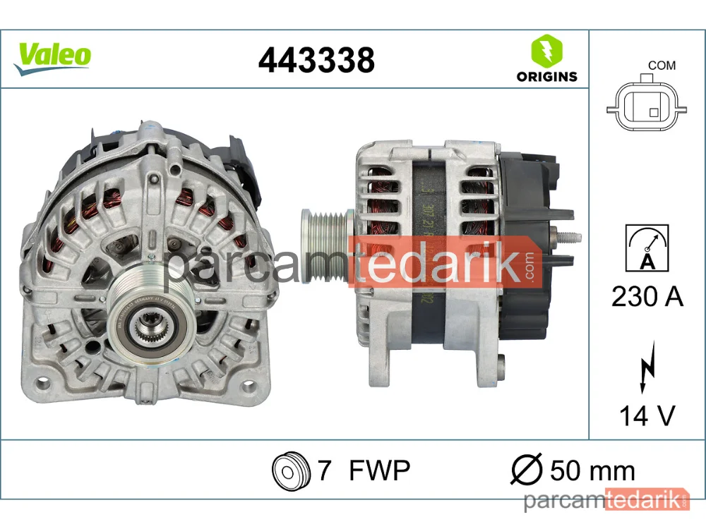 443338 | Alternatör — Opel Movano B, Renault Master III