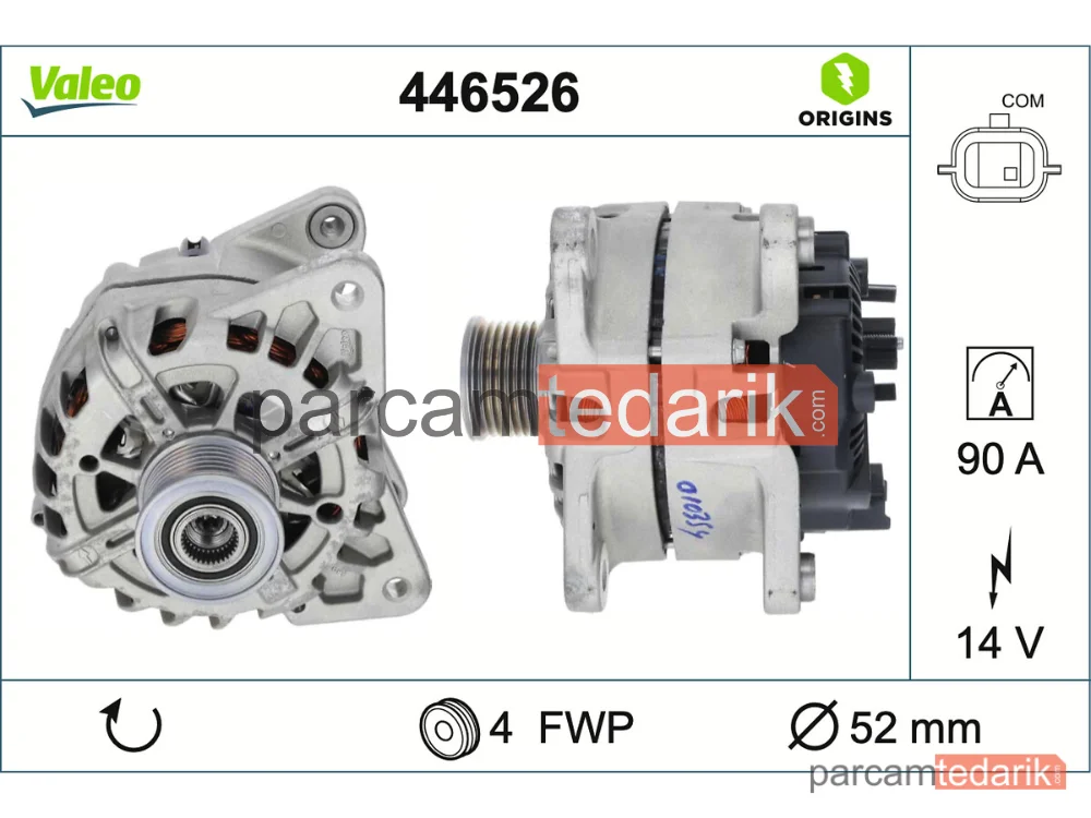 VALEO 446526 | Alternatör — Dacia Logan II, Dacia Logan MCV II, Dacia Sandero II