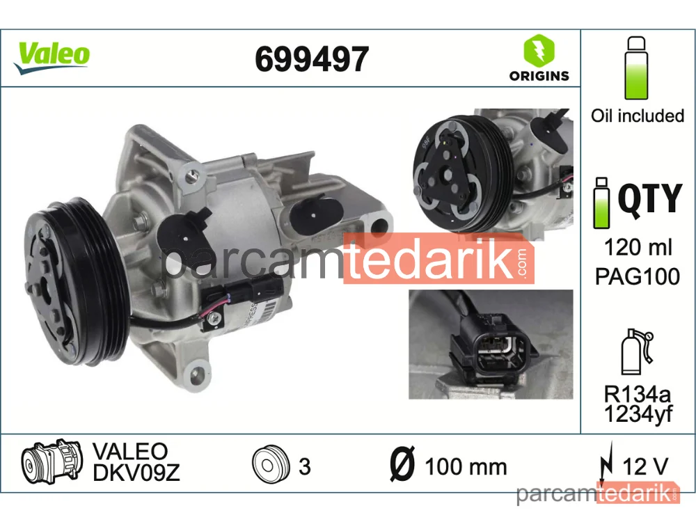 699497 | Klima Kompresörü — Nissan Micra V, Dacia Logan II, Dacia Logan Mcv II