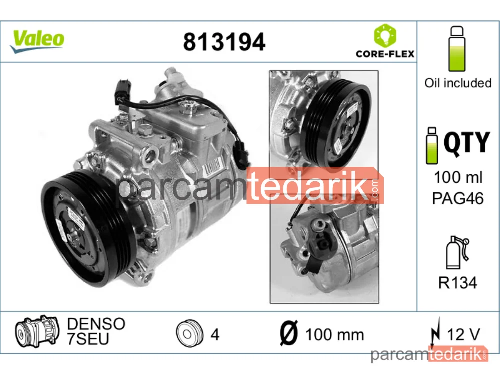 813194 | Klima Kompresörü — BMW 5, BMW 5 Touring, BMW 7