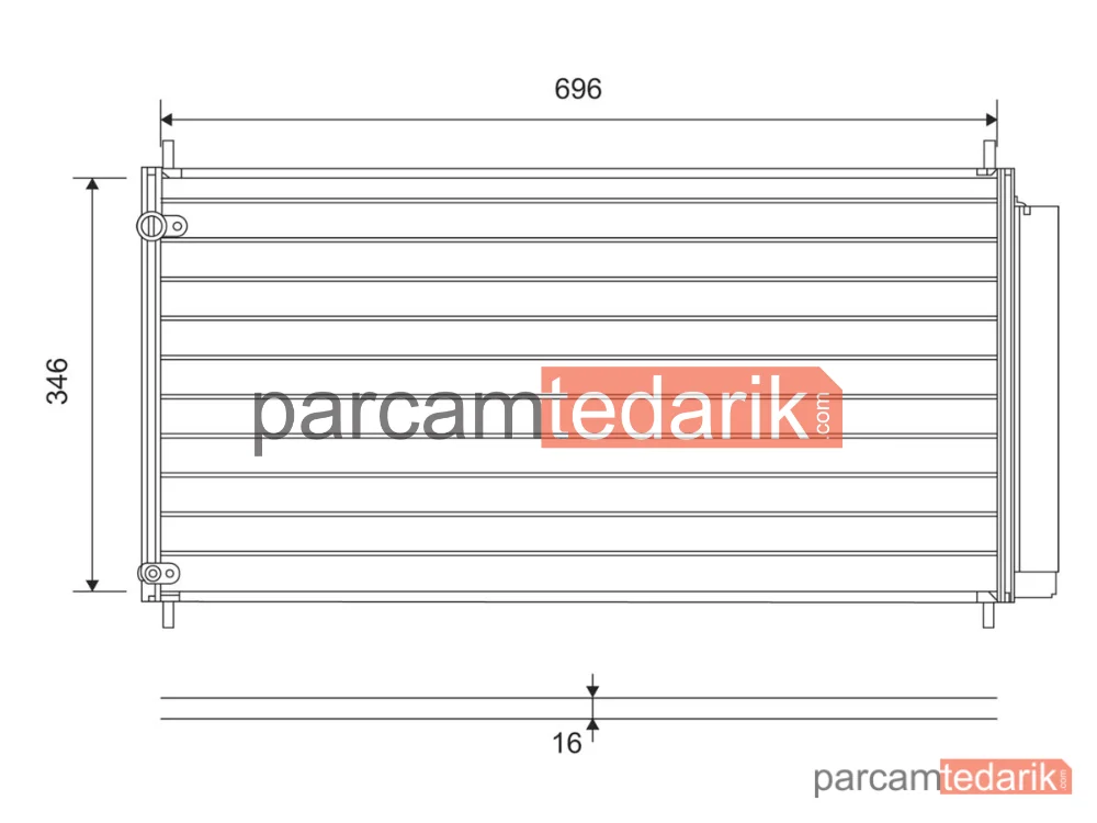 814205 | Klima Kondenseri — Toyota Auris, Toyota Verso