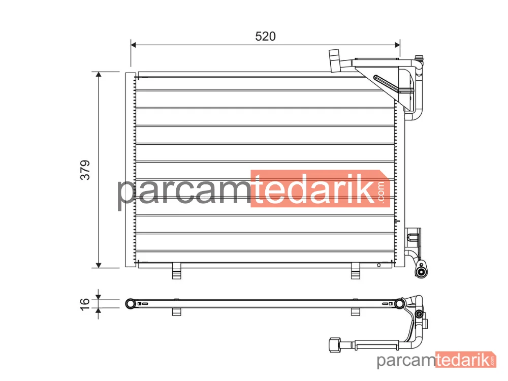 814297 | Klima Kondenseri — Ford B-Max, Ford Fiesta VI, Ford Tourneo Courier B460 Mpv