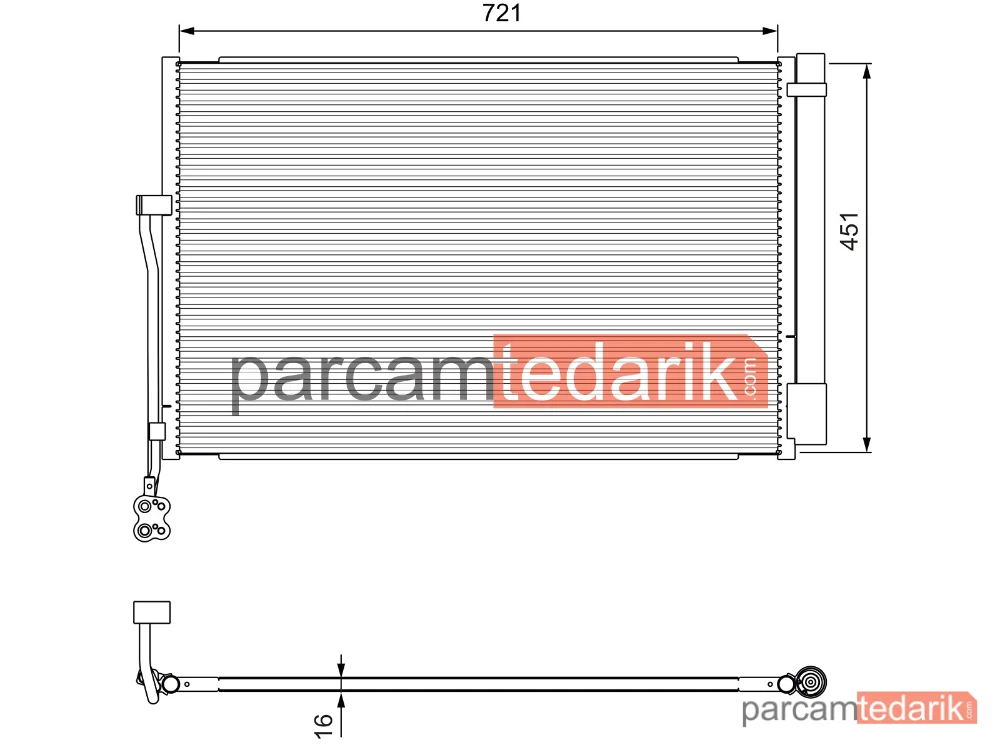 814379 | Klima Kondenseri — Porsche Cayenne, VW Touareg