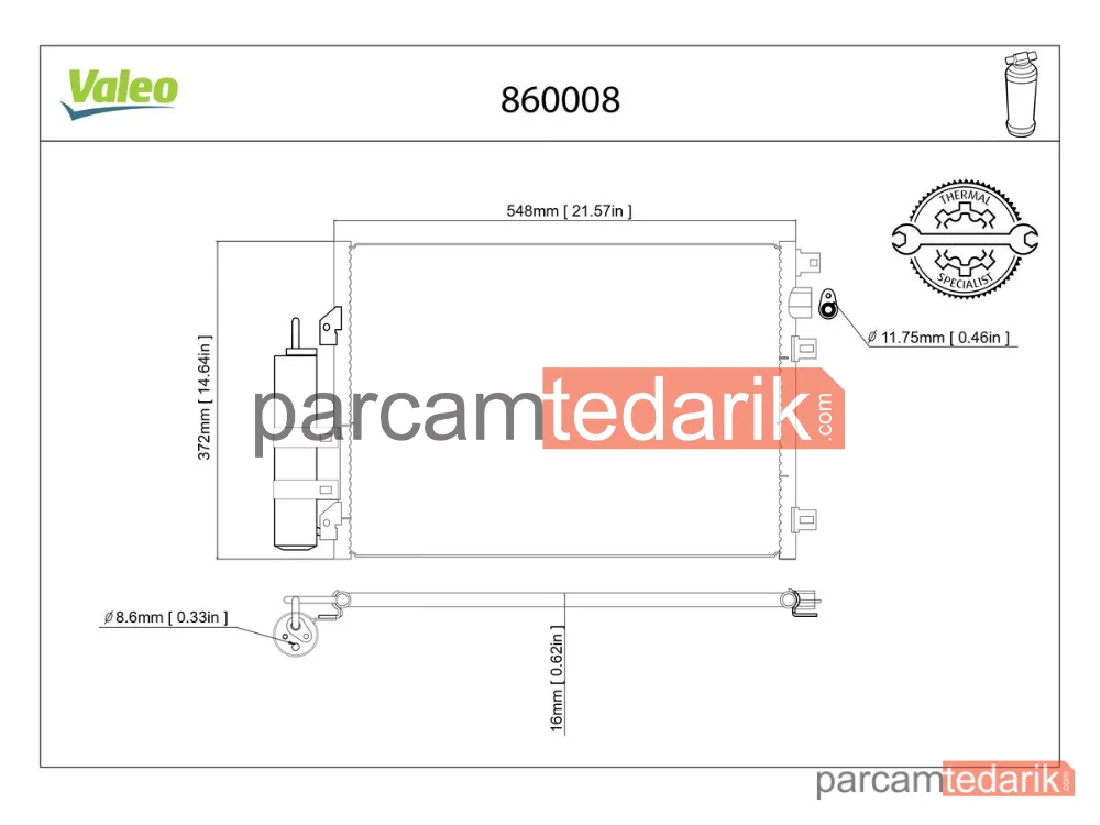 860008 | Klima Kondenseri