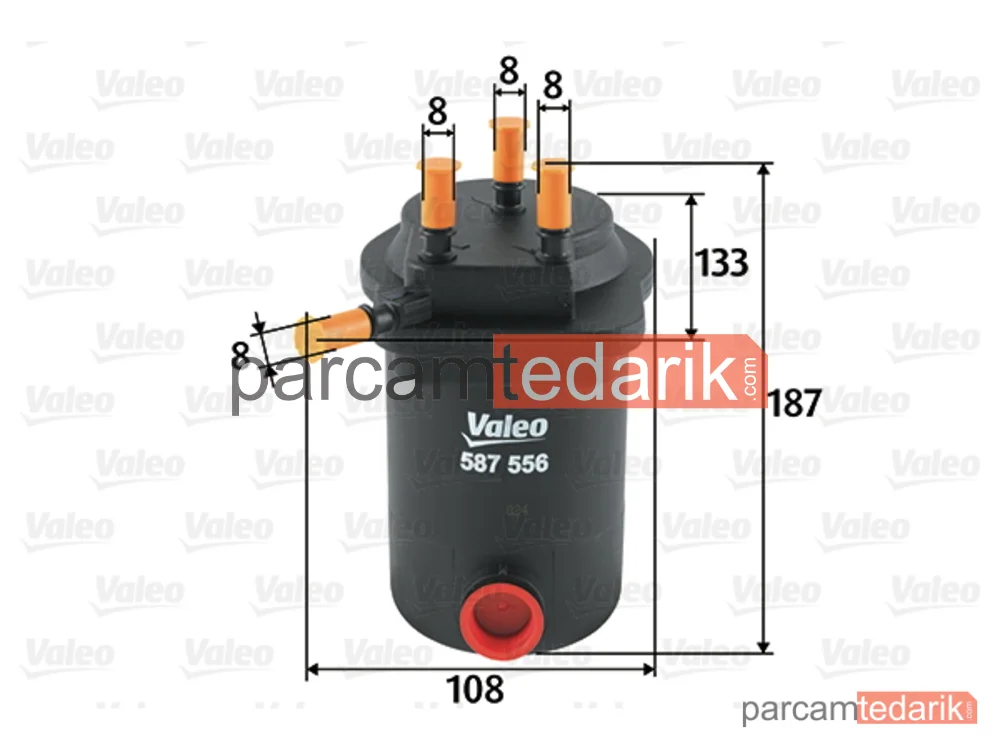 587556 | Yakıt Filtresi — Renault Scénic II, Renault Megane II, Renault Megane II Hatchback