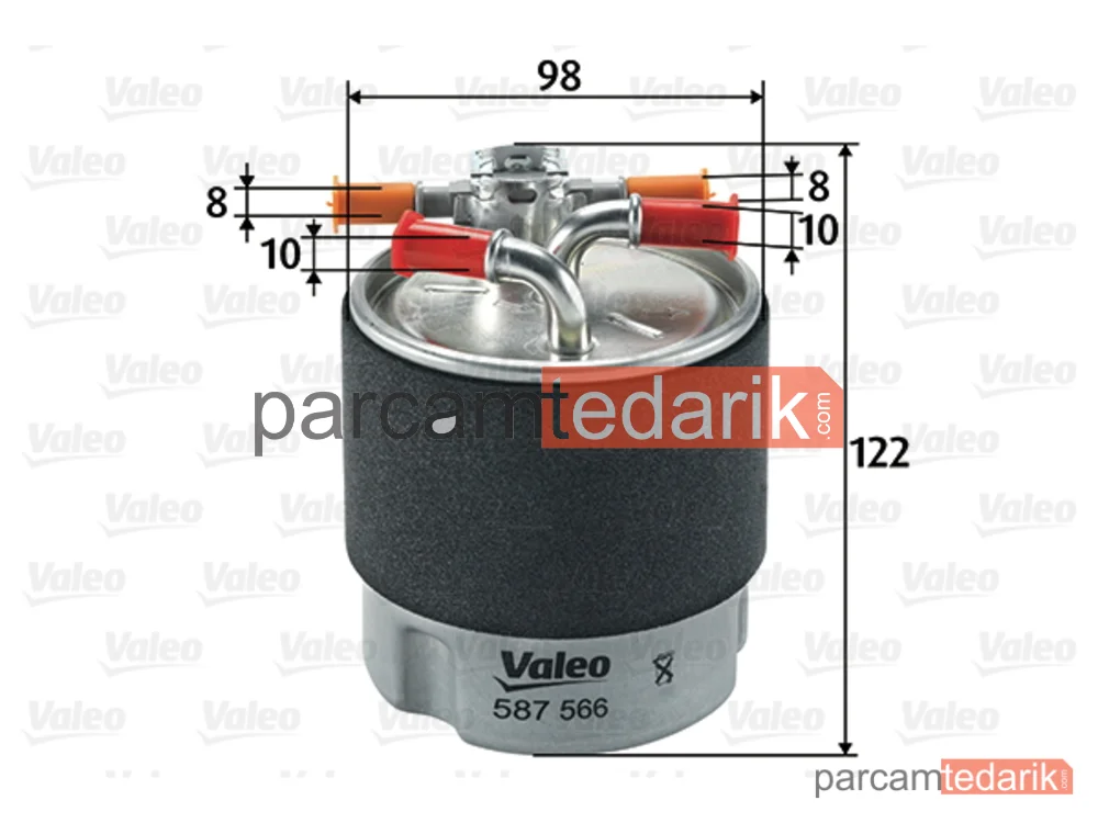 587566 | Yakıt Filtresi — Nissan Qashqai I, Renault Koleos I, Nissan X-Trail II