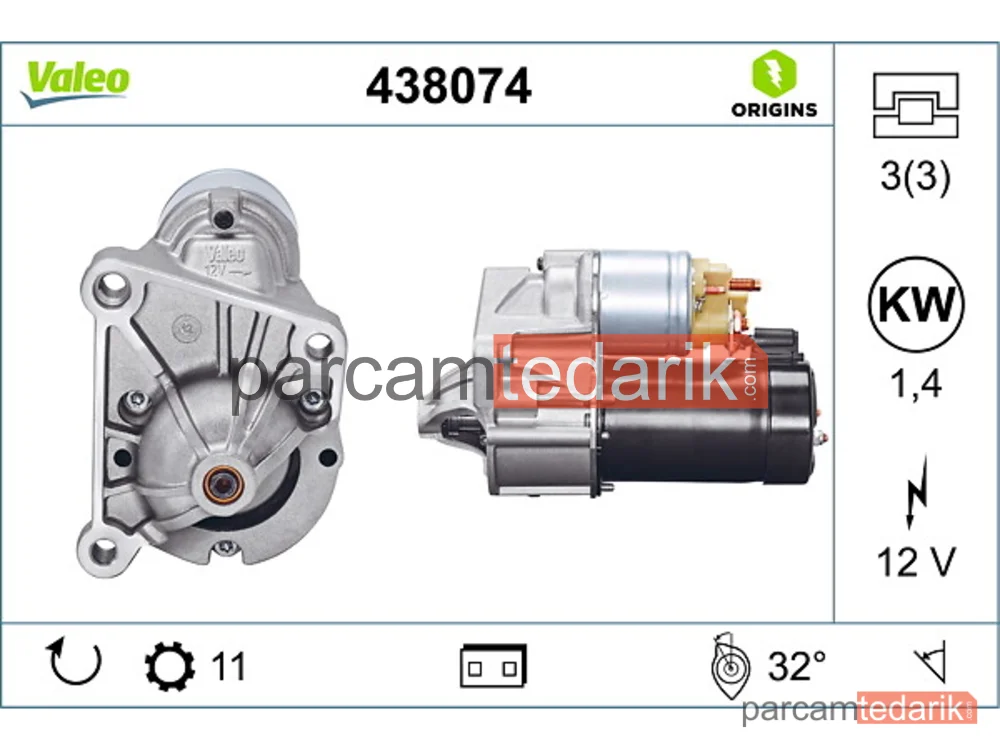 Marş Motoru — Renault Megane I Classic, Renault Megane I, Renault Clio II - 438074