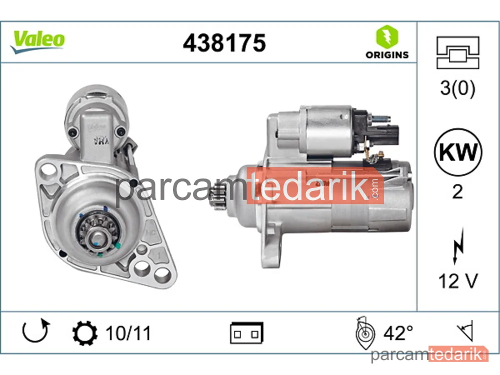 438175 | Marş Motoru — VW Transporter T5, Seat Ibiza IV, Seat Ibiza IV SC