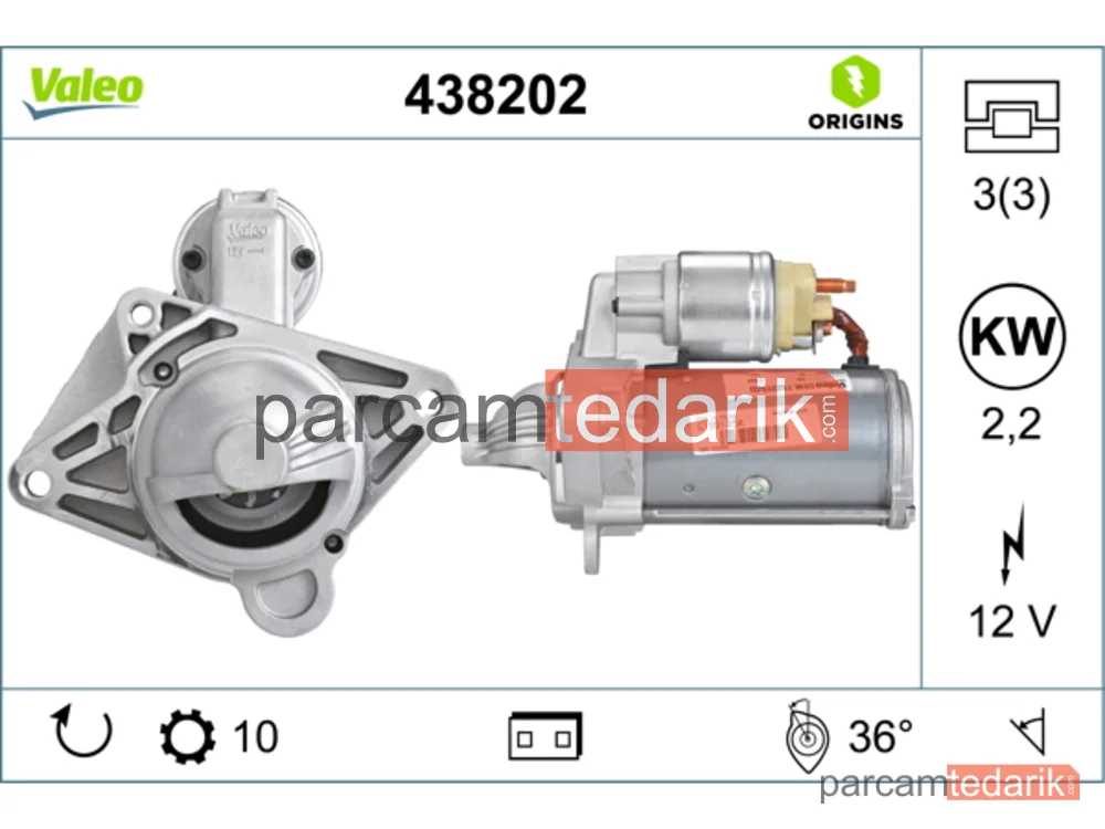 Marş Motoru — Opel Movano B, Renault Master III, Nissan NV400 - 438202