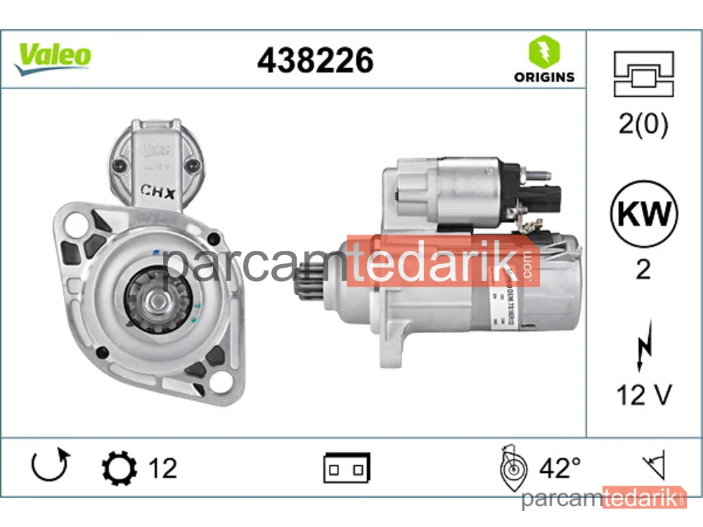 438226 | Marş Motoru — VW Tiguan, VW Transporter T5, VW Caddy III