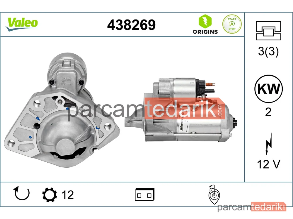 VALEO 438269 | Marş Motoru — Mercedes-Benz Vito Mixto, Mercedes-Benz Vito Panelvan/Van, Mercedes-Benz Vito Tourer