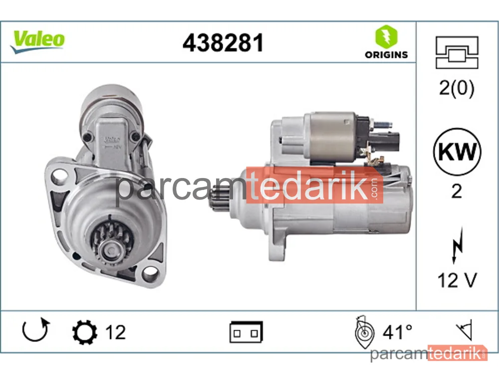 438281 | Marş Motoru — VW Transporter T6 / Caravelle T6, Seat Leon ST, VW Tiguan