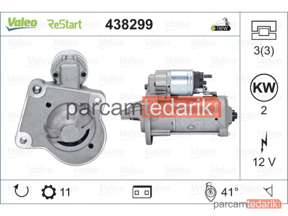 438299 | Marş Motoru — Ford C-Max II, Ford Focus III, Ford Transit Connect Mpv
