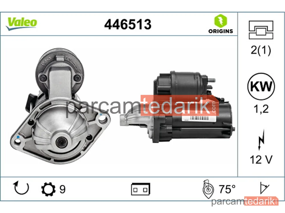 VALEO 446513 | Marş Motoru — Opel Astra J Sports Tourer, Opel Corsa D, Opel Corsa E