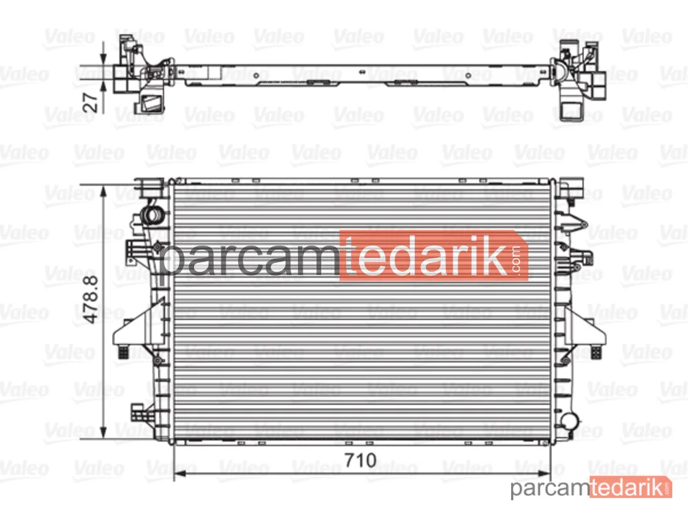701654 | Su Radyatörü — VW Transporter T5, VW Multivan T5, VW Transporter T6 / Caravelle T6